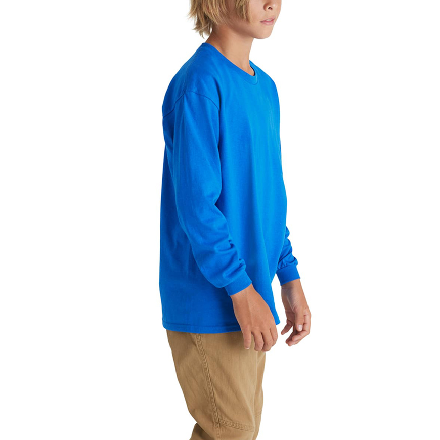 Pro Weight Youth 5.2 oz Regular Fit Long Sleeve Tee: DE-61070V1