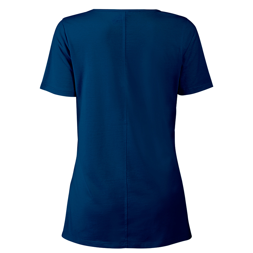 Delta Platinum Ladies CVC Short Sleeve Scoop Neck Tee: DE-P504CV3