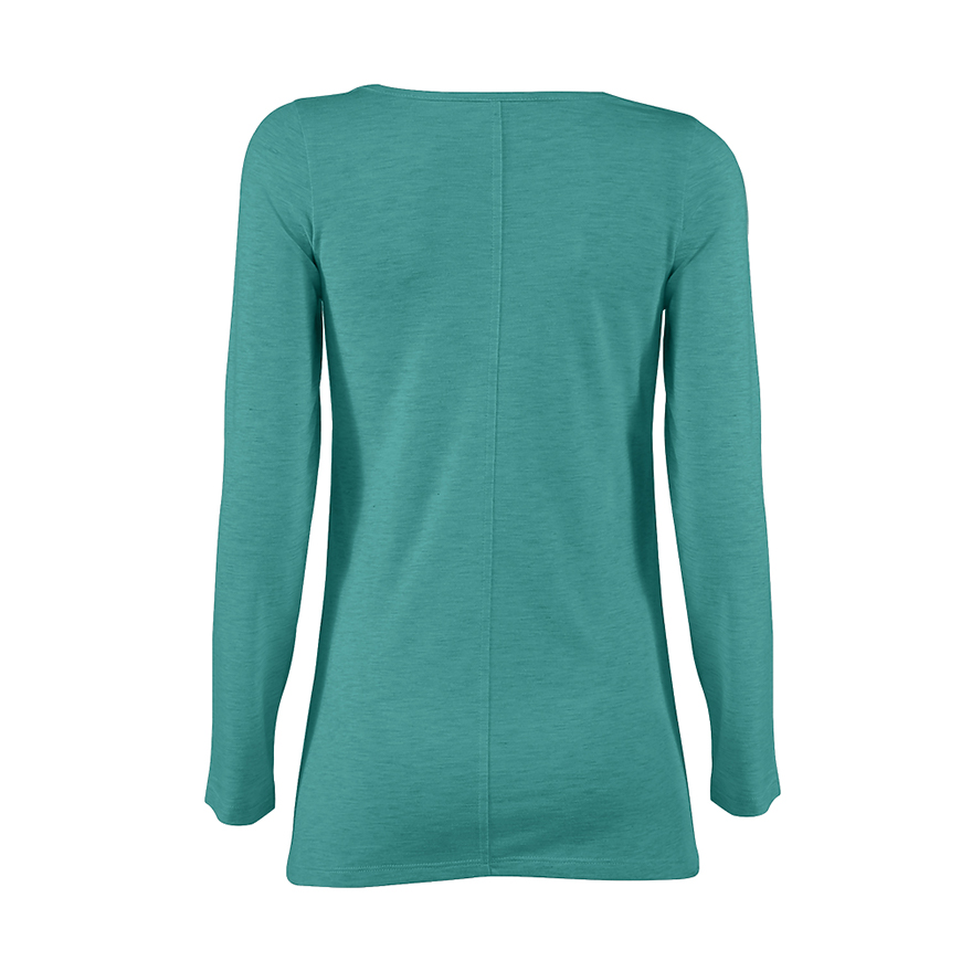 Delta Platinum Ladies Tri-Blend Long Sleeve Scoop Neck Tee: DE-P507TV3