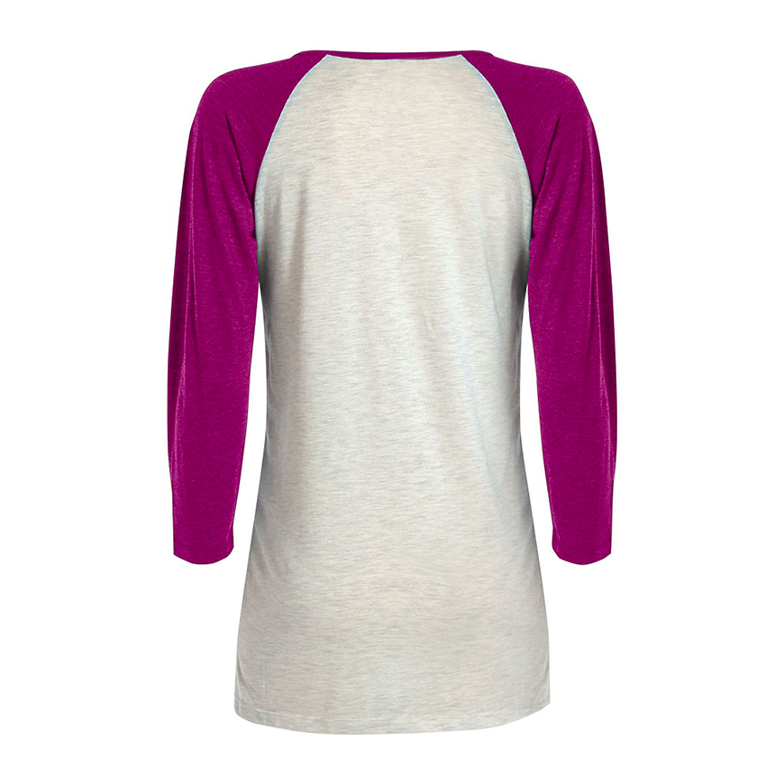 Delta Platinum Ladies 3/4 Sleeve Raglan Tee: DE-P508TV3