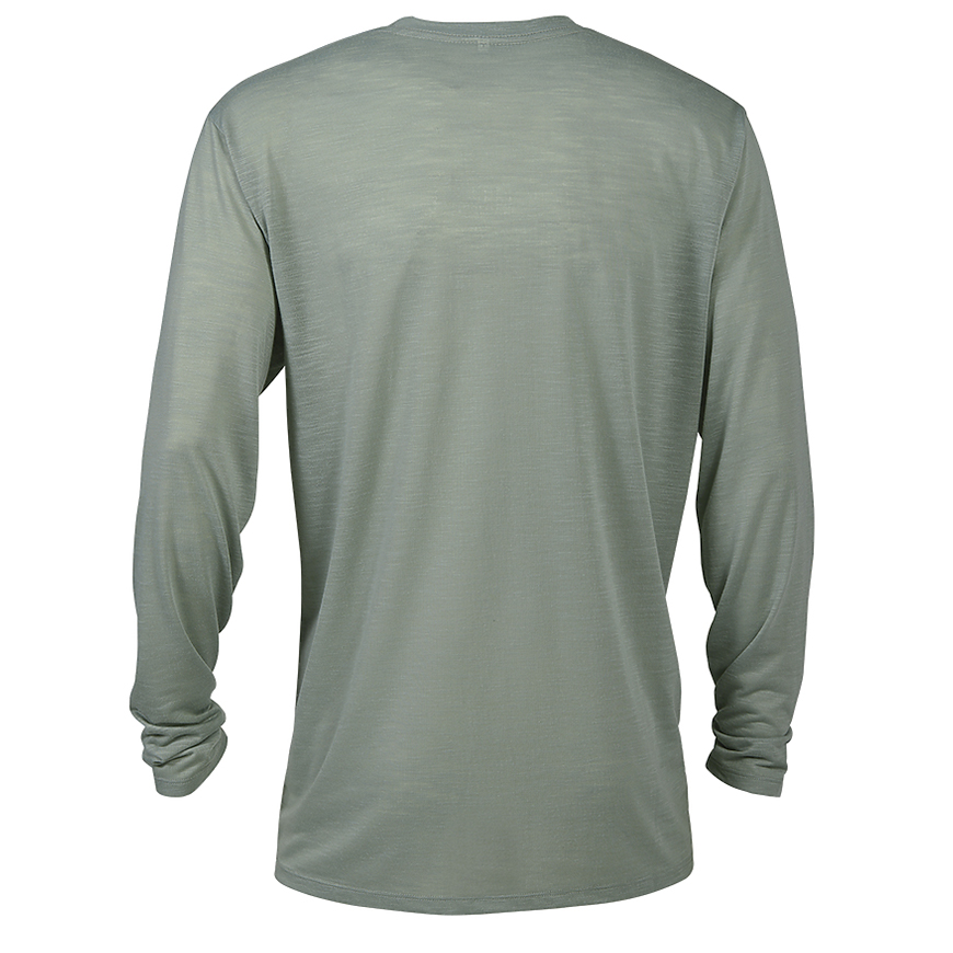 Delta Platinum Adult Slub Long Sleeve Crew Neck Tee: DE-P603SV3