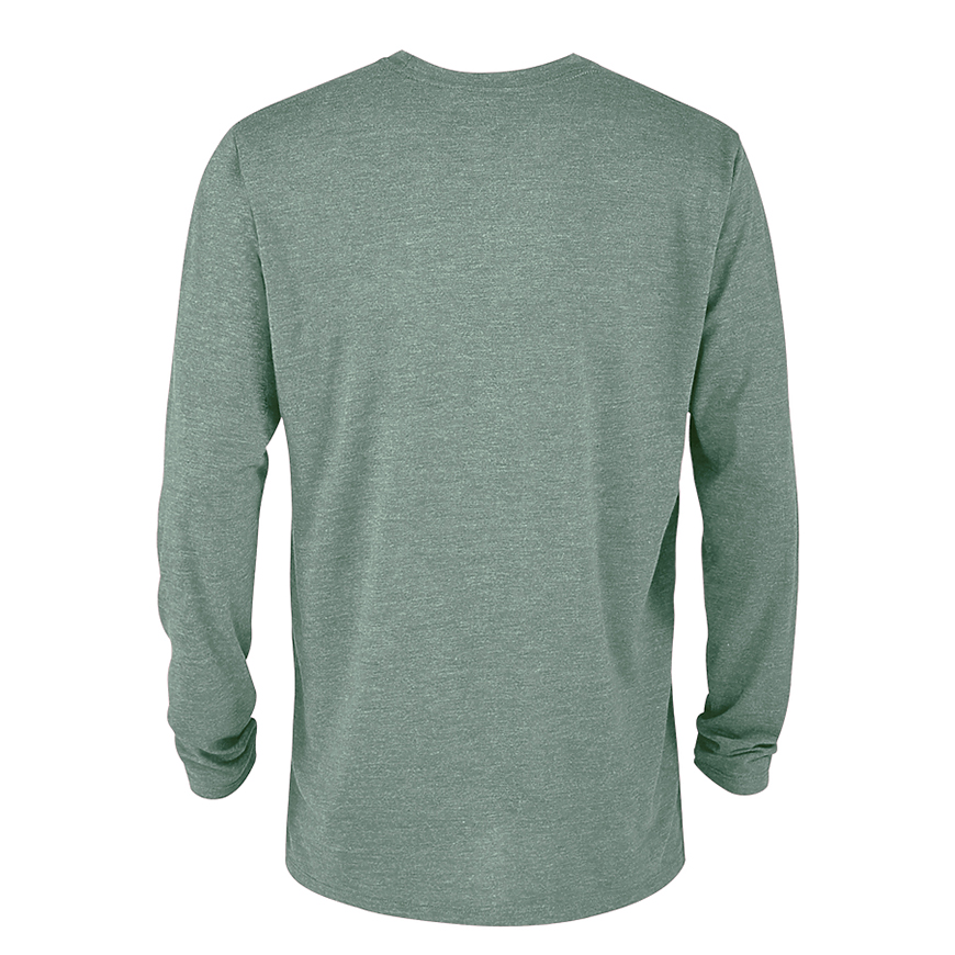 Delta Platinum Adult Tri-Blend Long Sleeve Crew Neck Tee: DE-P603TV3