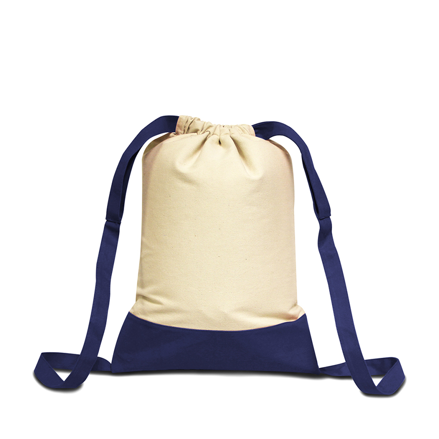 Liberty Bags Cape Cod Cotton Drawstring Backpack: LI-8876