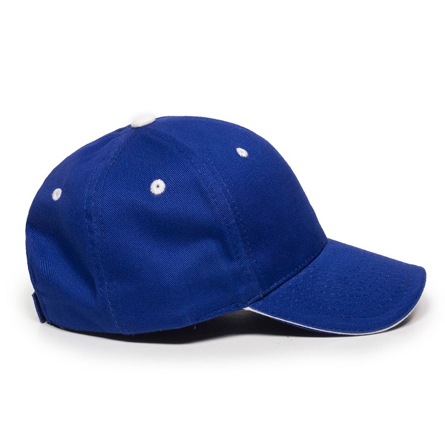 Outdoor Cap Brushed Twill Sandwich Visor Cap: OU-GL845V1