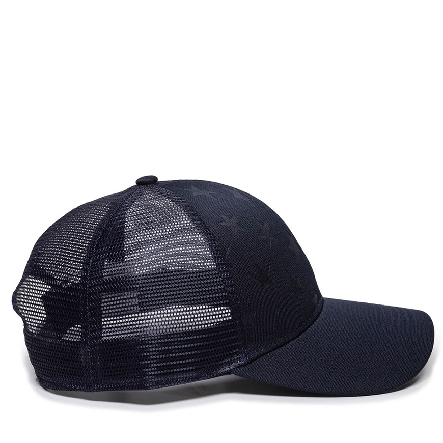 Outdoor Cap Debossed American Flag Mesh Back Cap: OU-USA750MV1