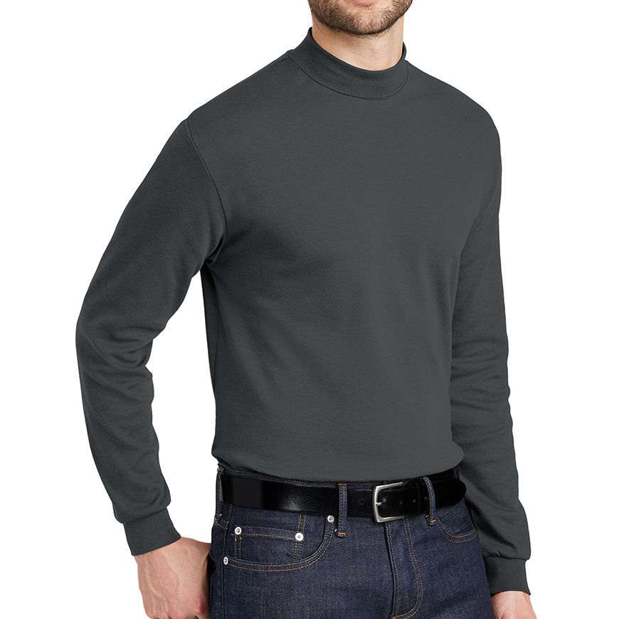Port Authority Men Interlock Knit Mock Turtleneck: PO-K321V3