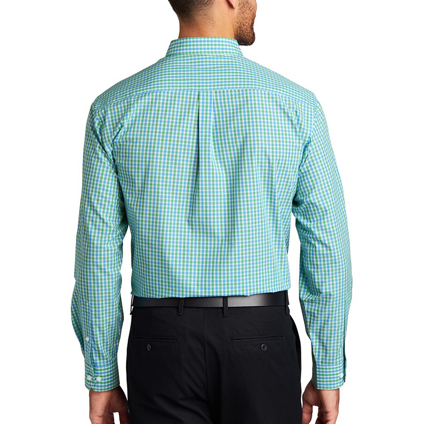 Port Authority Long Sleeve Gingham Easy Care Shirt: PO-S654V3