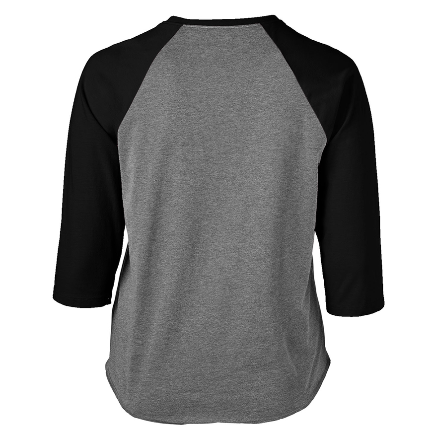 Soffe Curves Heathered Baseball Tee: SO-3050CV3